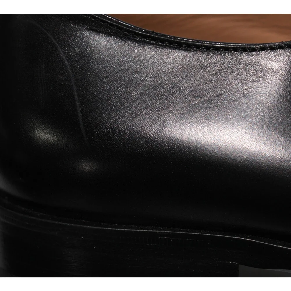 Pastori NWD Caligula Single Monk Strap Dress Shoes Size 10 US in Black Leather